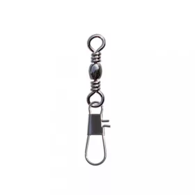   SERT - INTERLOCK SNAP + BARREL SWIVEL BLACK N°4 X6 - Émerillon