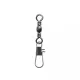 SERT - INTERLOCK SNAP + BARREL SWIVEL BLACK N°4 X6 - Émerillon