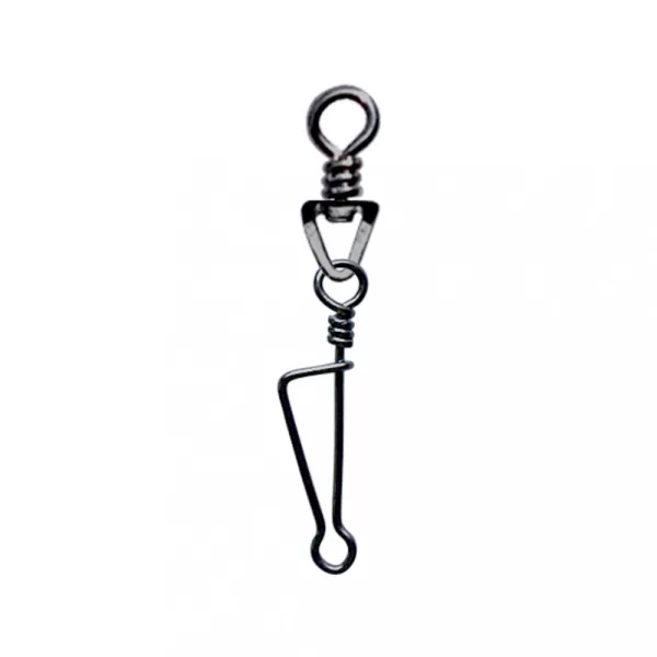 SERT - ITALIAN SWIVEL & SNAP LINK - BLACK N°3 X8 - Émerillon