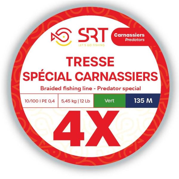 SRT 4x Vert mousse 0,20mm 270m Tresse Ligne principale