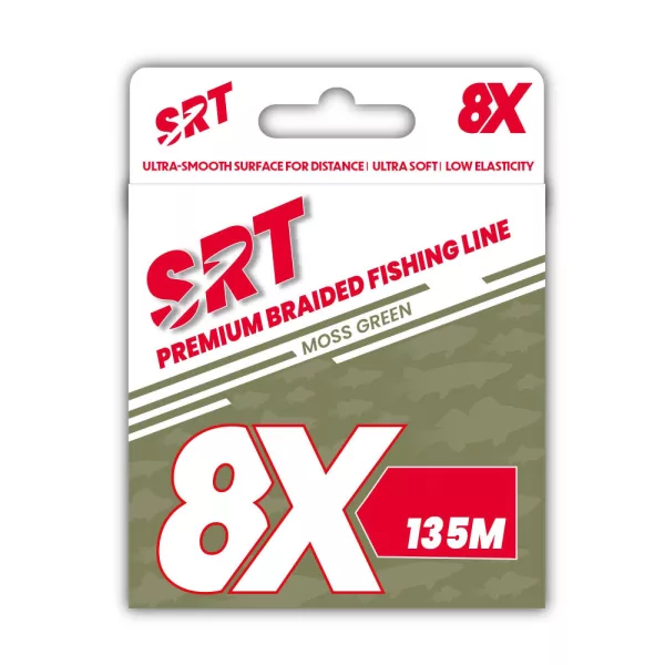 Sert Tresse 8x SRT Vert Mousse Tresse 0,14mm 135m