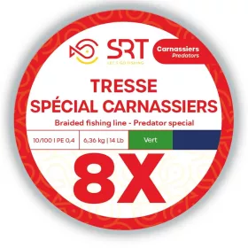 SRT 8X Vert mousse 0,20mm 500m Ligne tressée principale