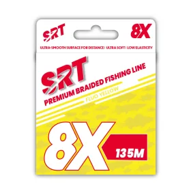 Sert Tresse 8x Srt Fluo Yellow Ligne Tressée 0,16mm 135m
