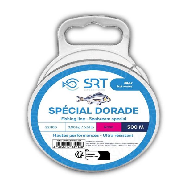 SRT Nylon Seabream Special 0,35mm 360m Rose Fil Monofilament Principal