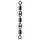 Sert Swivel Rolling Triple Chained N°12 Émerillon triple 6 pièces