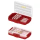 SRT 3076 Rouge Boîte de rangement étanche avec 12+3 compartiments 27x18x5cm
