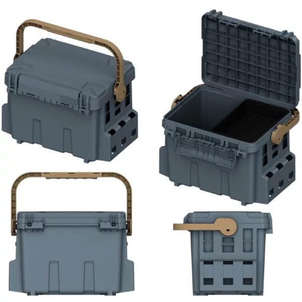 SRT 3090MF Gris foncé Caisse de pêche 35l 54x35x34,3cm