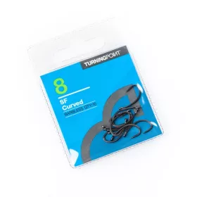 Spotted Fin Curved Barbless hameçon sans ardillon taille 6