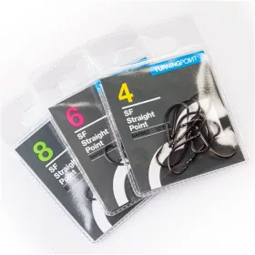   Spotted Fin Straight Point Barbed Hameçon barbelé - Taille 6