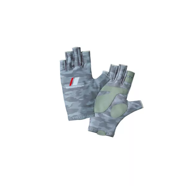 Major Craft Gant UV-Cut Camouflage Gris Clair Taille L