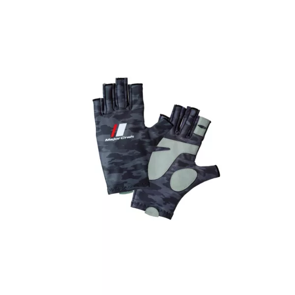 Major Craft Gant UV-Cut Camouflage Gris Foncé Taille M