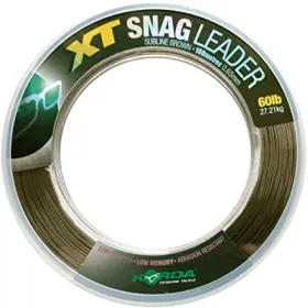   Korda XT Snag Leader 0,60mm 60lb Nylon 100m - bas de ligne carpe