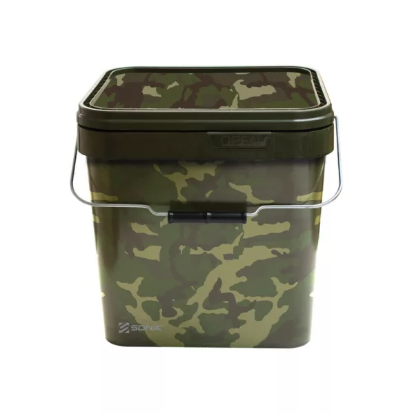 Seau carré camouflage Sonik 10l
