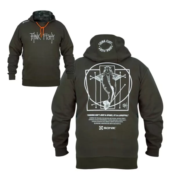 Sonik Hoody By Think Fishy Art Pulóver 3XL