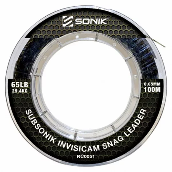 Sonik Subsonik Invisicam Snag Leader 100m 55lbs (0,60) Ligne principale monofilament