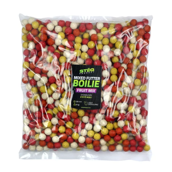 Stég Futter Boilie 20mm Bouillette d'Amorçage Fruitée 5kg