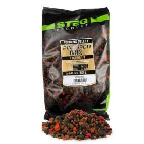   Stég PVA-Spod Mix 3-5-8mm Mélange de Pellets Noix Tigrée 800gr