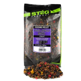 Stég PVA-Spod Mix Fruité 3-5-8mm Mélange de Pellets 800gr