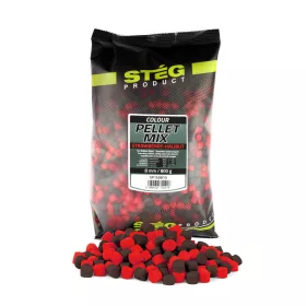 Stég Pellet Mix 8mm Pellet Fraise-Flétan 800gr