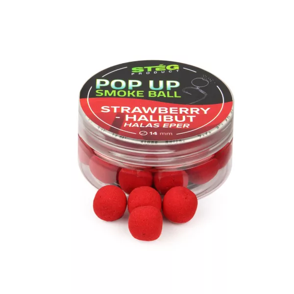 Stég Pop Up Smoke Ball 25mm Pop Up Fraise-Flétan 25gr