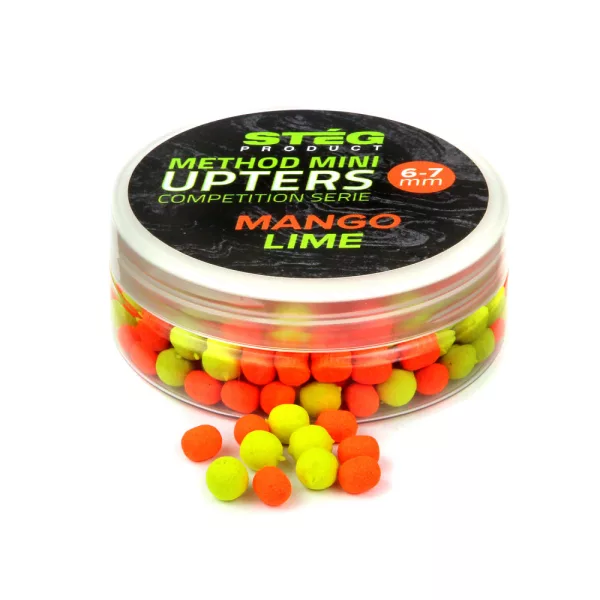Stég Method Mini Upters Série compétition Wafter 6-7mm 25g Mangue-Citron vert