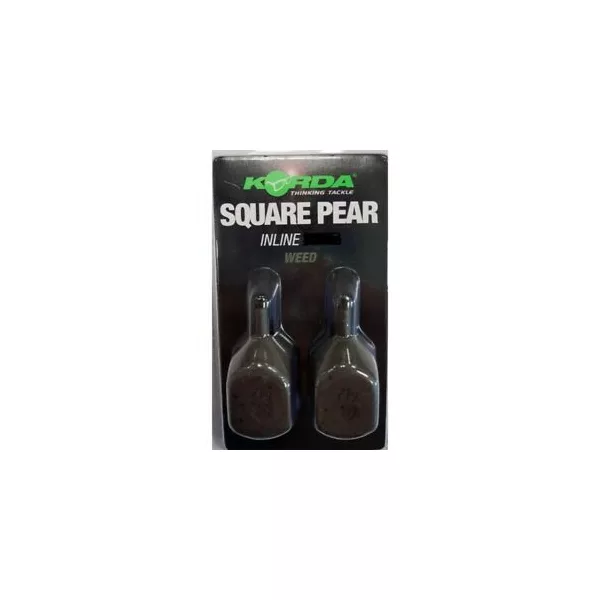 Korda Square Pear Inline Blister Plomb pour la pêche à la carpe 70gr 2db
