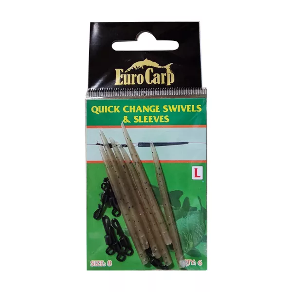 EuroCarp agrafe rapide avec manchon anti-emmêlement en silicone