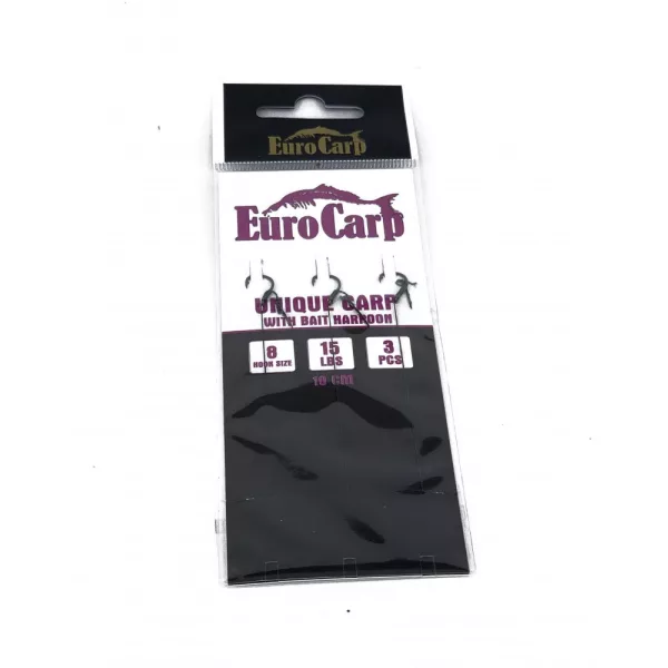 EuroCarp Bas de Ligne Feeder Tressé Monté avec Ardillon d'Appât - Unique Carp 8