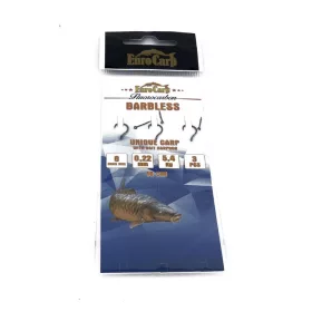   EuroCarp Bas de ligne monofil Feeder pré-noué avec piques à appâts - Unique Carp 8