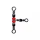 Sunset - TRIPLE SWIVEL W/ BEADS ST-S-1706 8X10 20KG X4 - Émerillon agrafe