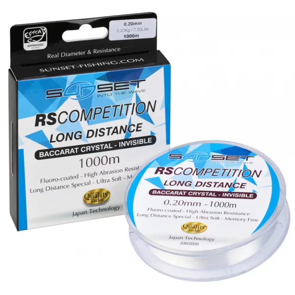 Sunset - RS COMPETITION LONG DISTANCE BACCARAT CRYSTAL 0,25mm 1000M - Fil monofilament