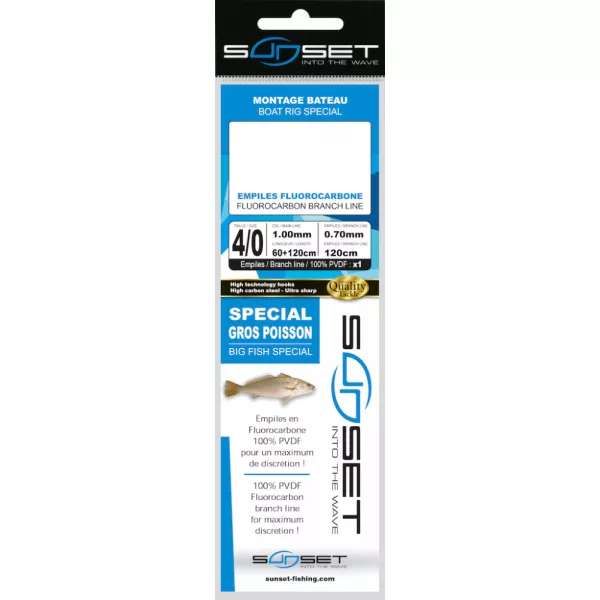 Sunset BDL Boat RS Competition Trainard Special Gros Poisson Montage Mer