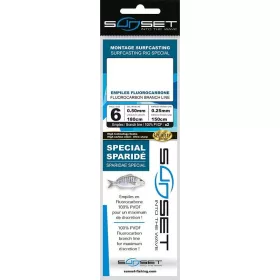   Sunset Surfcasting Rig RS Competition Sparidae Special Fluoro 2x150 N4 Montage marin