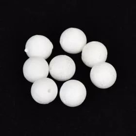 Sunset - PERLES FLOTTANTES RONDES BLANCHES 8mm X20 - Butée