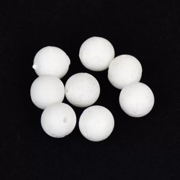 Sunset - PERLES FLOTTANTES RONDES BLANCHES 8mm X20 - Butée