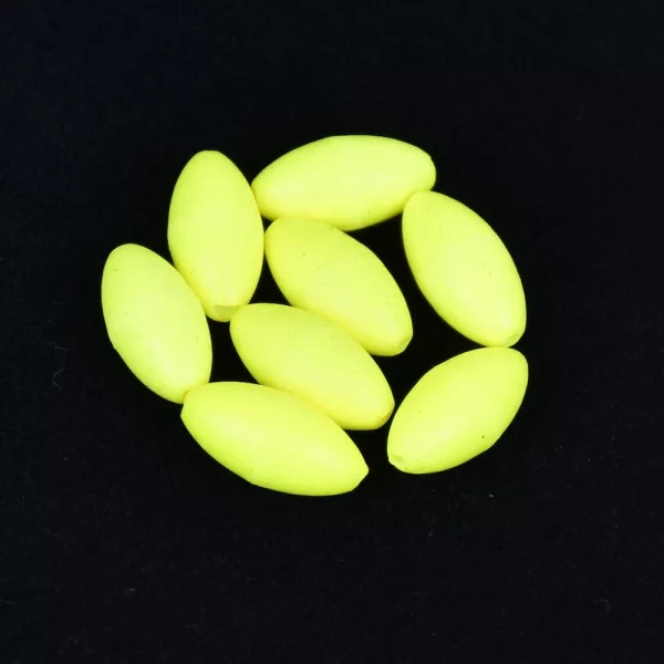 Sunset - BEADS FLOATING OVAL FLUO YELLOW 5x10mm X20 - Butée
