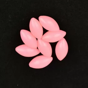   Sunset - PERLES FLOTTANTES OVALES LUMINEUSES ROSES 5x10mm X20 - Butée