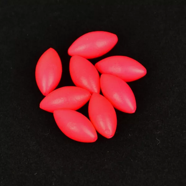 Sunset - BEADS FLOATING OVAL FLUO RED 5x10mm X20 - Butée