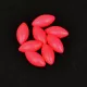 Sunset - BEADS FLOATING OVAL FLUO RED 5x10mm X20 - Butée