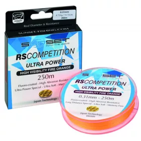   Sunset Nylon RS Compétition Ultra Power Haute Visibilité 0,36mm 1000m Fil Monofilament Principal