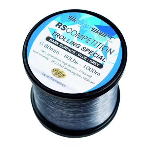 Sunset Nylon RS Compétition Trolling Surface Sombre 0,6mm 1000m Ligne Principale Monofilament