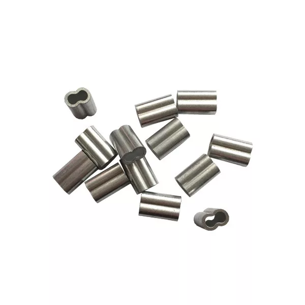 Sunset Double Manchon Aluminium ST-S-6062 2,2x4,5x15mm Manchon à sertir 12 pièces