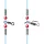 Sunset Stainless Steel Locking Spring avec gaine de protection en silicone L 1m