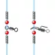 Sunset Stainless Steel Locking Spring avec gaine de protection en silicone L 1m