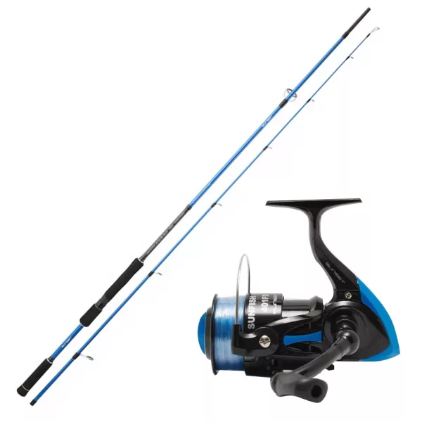 Sunset Sunlure SW20 240-2 H Canne et moulinet Sunfish ZXR 401 FD Kit de pêche en mer