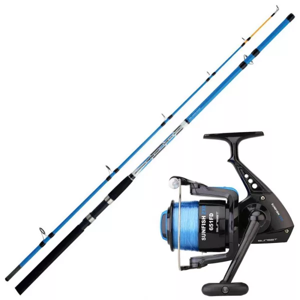 Sunset Tamara Power ZXR 270-2 Canne et Sunfish ZXR 651 FD Moulinet Kit de pêche en mer