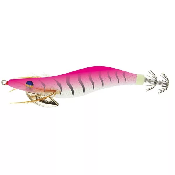 Sunset Sunsquid Bad Gambas Zebra Pink 9,5cm 15,2gr Leurre calamar coulant
