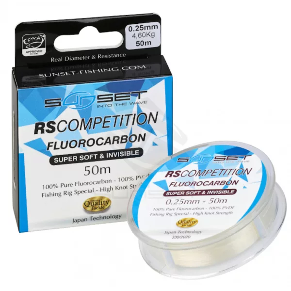 Sunset - FLUOROCARBON SUPER SOFT RS COMPETITION 0,20mm 50M - Fluorocarbone