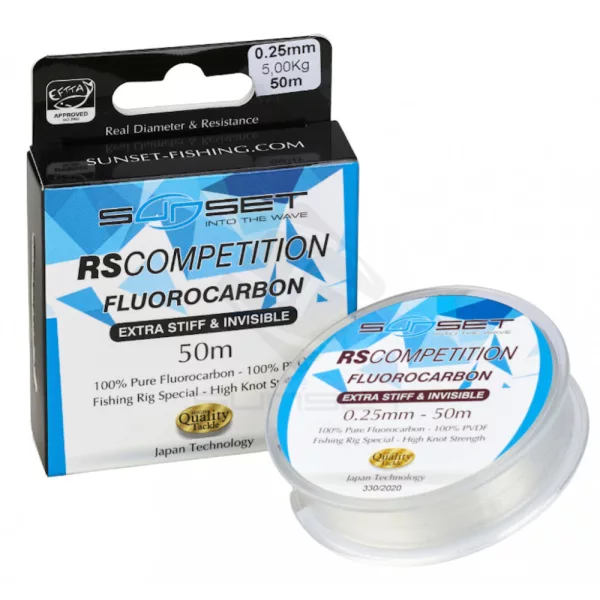 Sunset - FLUOROCARBON EXTRA STIFF RS COMPETITION 0,35mm 25M - Fluorocarbone