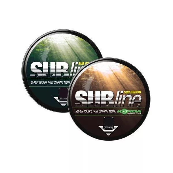 Korda Subline Ultra Tough 1000m - Brown 10lb - ligne principale monofilament pour la carpe